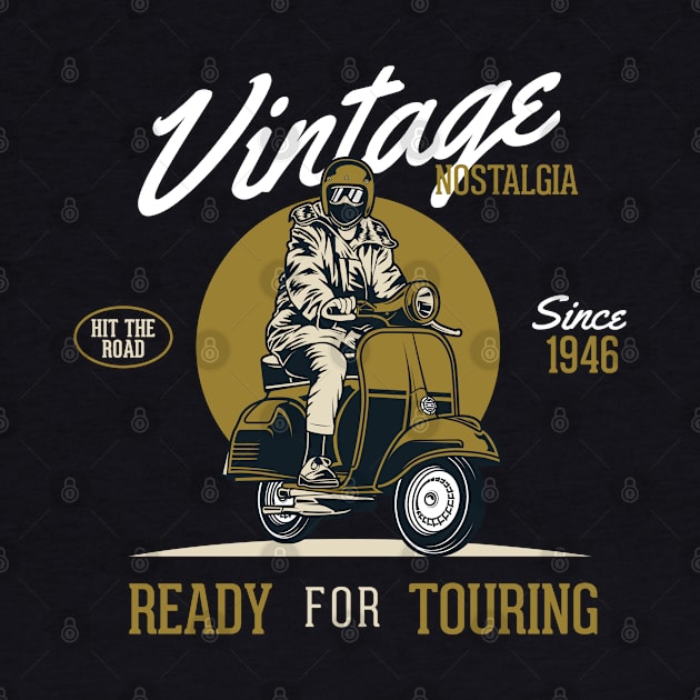 Vintage Vespa Nostalgia by funkymonkeytees